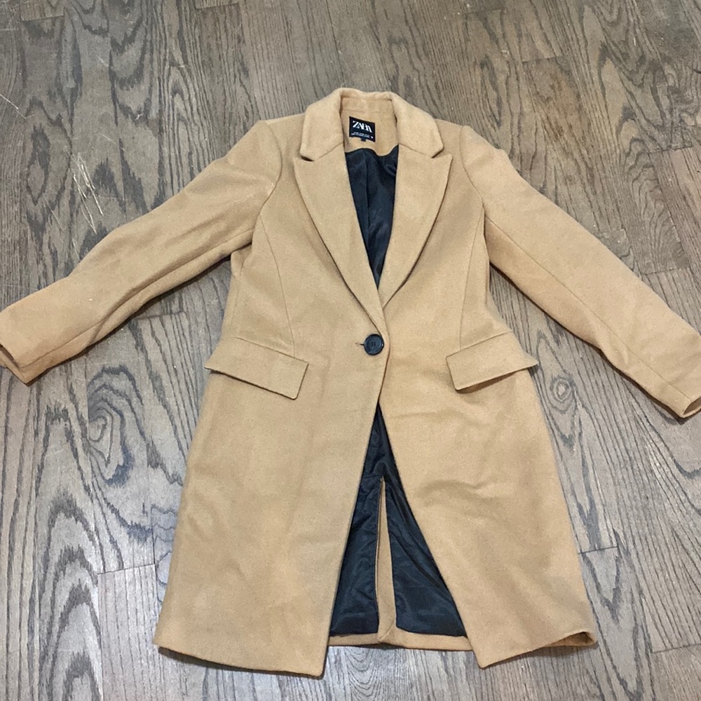 Zara wool Camel Peacoat